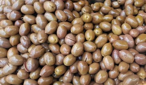 Olives background Stock Photos