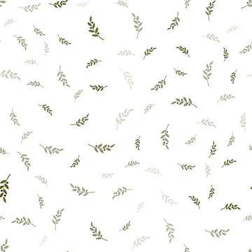 Olives branch vector seamless pattern. Green olive on white background Stock Illustration