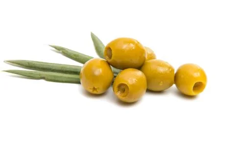 Olives isolated Stock Photos