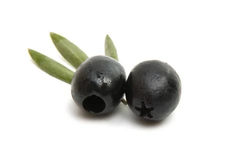 Olives isolated Stock Photos