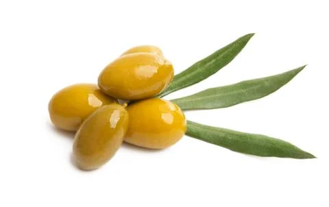 Olives isolated Stock Photos