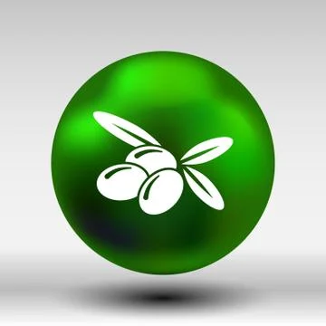 Olives Logo design vector template icon symbol Stock Illustration