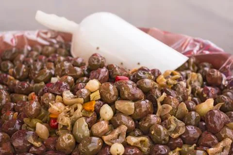 Olives marinated Stock Photos