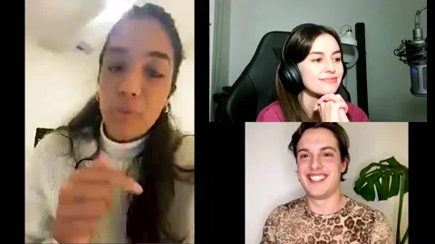 Olivia Junkeer with cast talk about new season of 'Why Are You Like This' - 2021 Video stock 158110029