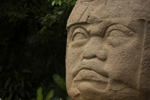 Olmec Colossal head Stock Photos