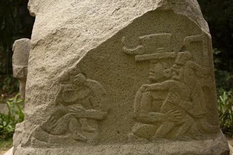 Olmec Monument Stock Photos