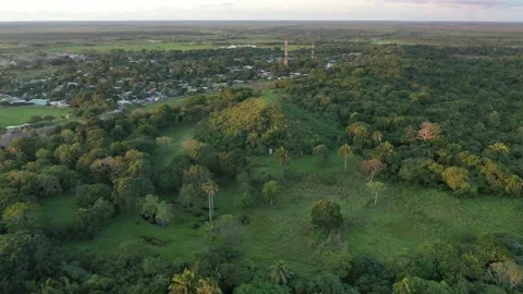 Olmec Site of La Venta, pyramids Drone Clip  4K Stock-Footage 147432077