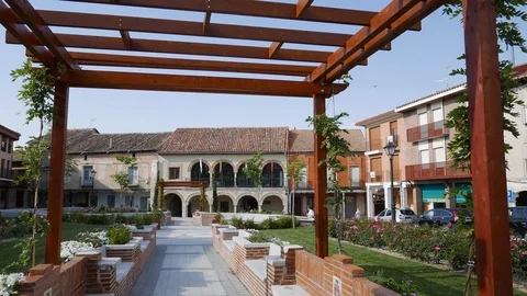 Olmedo Main Square Stock Footage 111777939