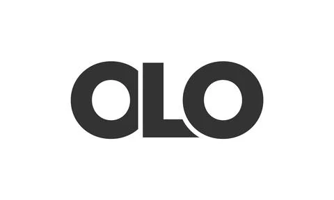 OLO logo design template with strong and modern bold text. Initial based ve.. Stock Illustration