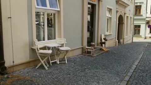 OLOMOUC, CZECH - JUN 7, 2020: View of the historic streets of Olomouc. Stock Footage 132126177