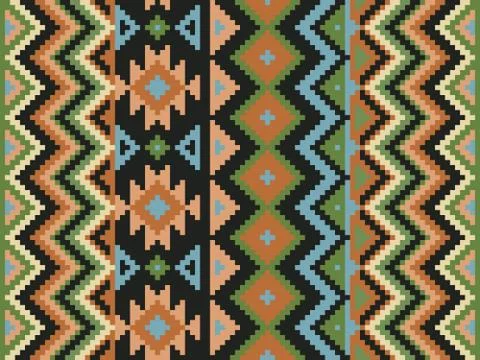 ?olorful pixel seamless pattern Stock Illustration