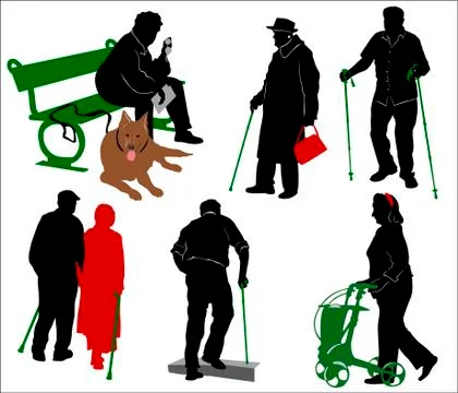 Olp people Stock Illustration