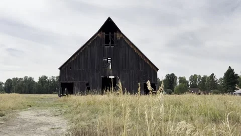 The Olsen Barn, Chester CA Video stock 318932690