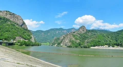 Olt river valley Stock Photos