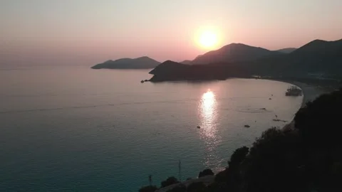 Oludeniz Sunset 01 Video stock 246853359