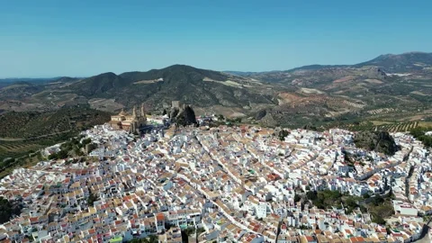 Olvera the town in Spain Video stock 269006441