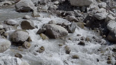 Oly river Ganges in upper Himalayas India Stock Footage 122922541