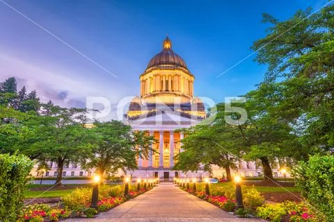 Olympia, Washington, USA State Capitol Stock Photos
