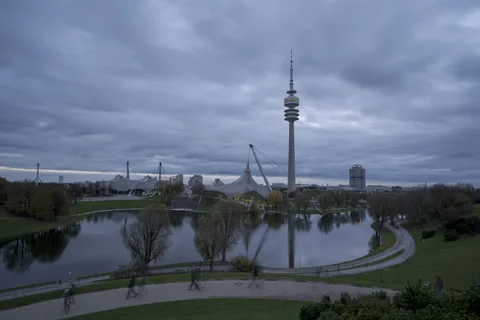 Olympiapark München Timelapse Stock Footage 223213315