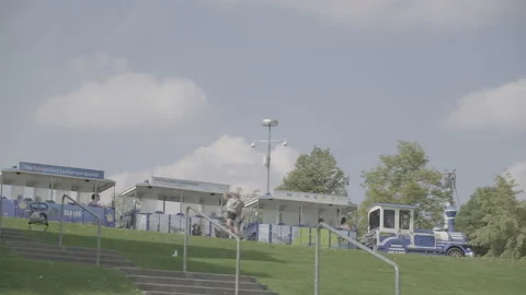 Olympiapark in Munich Stock Footage 230437059