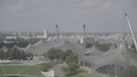 Olympiapark in Munich Stock Footage 230442709