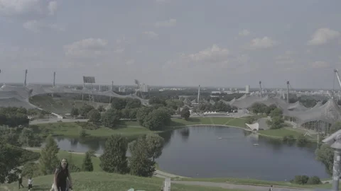 Olympiapark in Munich Stock Footage 230443284