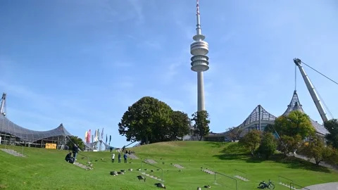 Olympiapark in Munich, Germany Stock Footage 167561600
