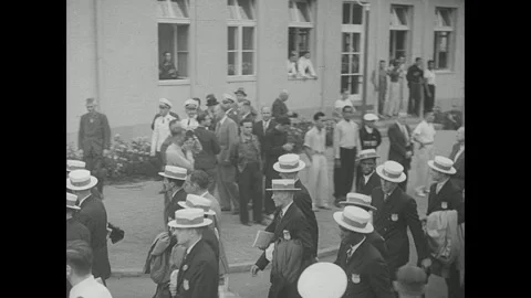 Olympic athletes train on deck Stock Footage 252535748