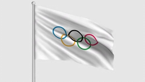 Olympic Flag Stock Footage 209922300