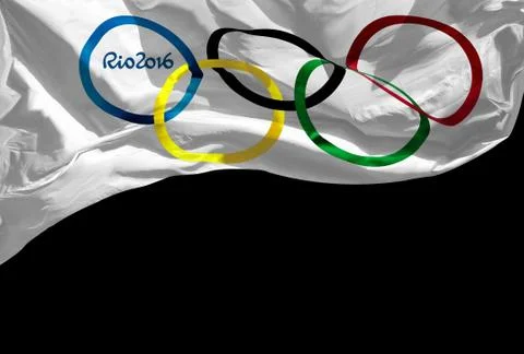 Olympic flag Stock Illustration
