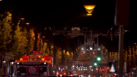 Olympic Flame, Cauldron, Paris 2024 Olympic Games, August 5, 2024, France Stock Footage 319648944