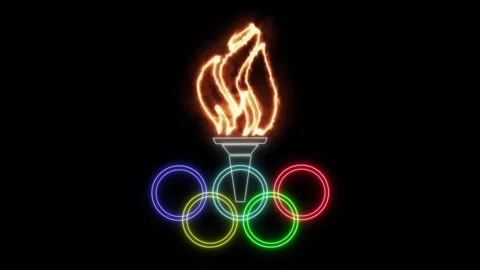 Olympic flame Stock Footage 131537537