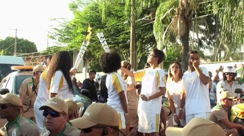Olympic flame - Rio 2016, Brazil Stock Footage 62793814