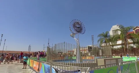 Olympic flame in rio 2016 Stock-Footage 71254401