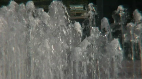 Olympic Fountain in Atlanta Stock Footage