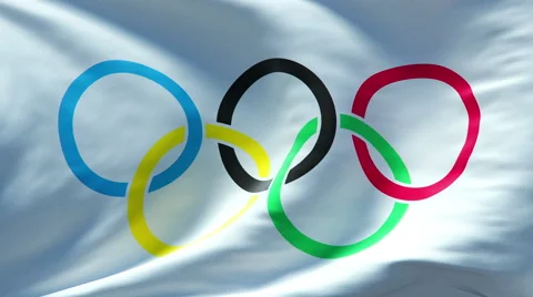 Olympic Flag Waving Stock Footage ~ Royalty Free Stock Videos | Pond5