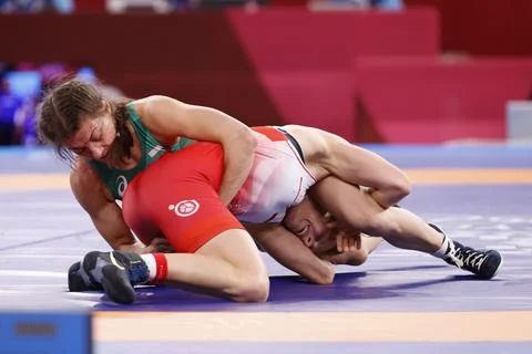 Olympic Games 2020 Wrestling, Chiba, Japan - 04 Aug 2021 Stock Photos