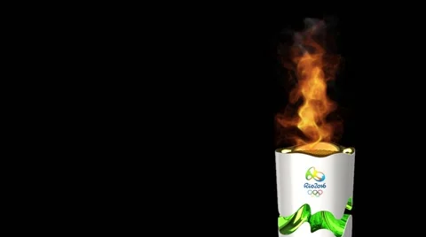 Olympic Games Torch Stock Footage 64902701
