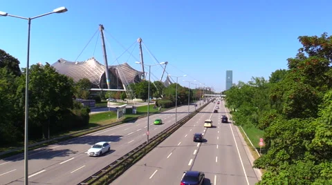 Olympic Hall Park Munich Germany Stock-Footage 57467623