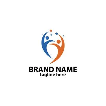 Olympic mascot vector logo design Stock Illustration