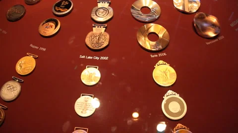 Olympic Medals All Time Stock Footage