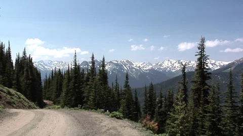 Olympic Mountain Range view from Deer Park of the Olympic National Park 動画素材 38603028
