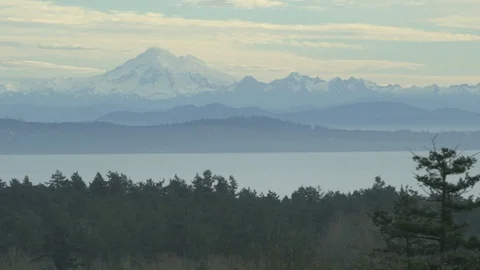 Olympic Mountains 스톡 동영상 91996516