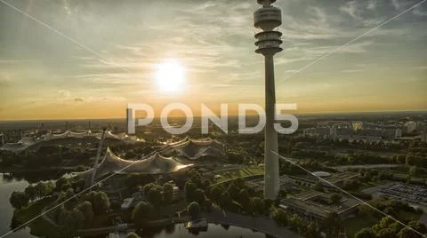 Olympic Park, Munich Stock Photos