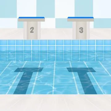 The Olympic pool Stock Illustration