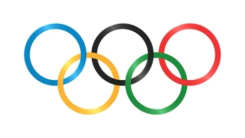 Olympic Rings Alpha Channel Stock Footage 121504580