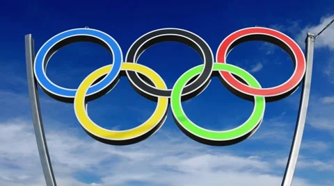 Olympic Rings Stock Footage 40238525