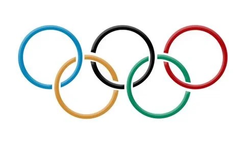 Olympic rings Symbol Stock Illustration