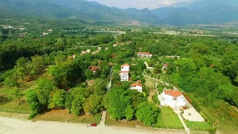 Olympic riviera at summer day 库存影片 80282007