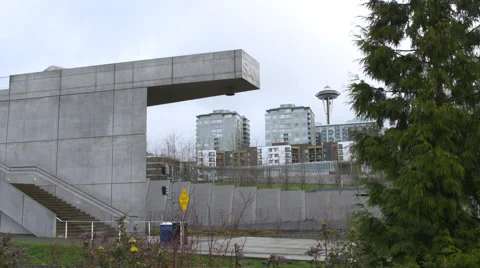 Olympic Sculpture Park Stock Footage 65255396